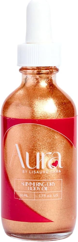 Aura Shimmering Dry Body Oil, no graso con brillo, hipoalergénico, ultrahidratante, de rápida a... | Amazon (US)