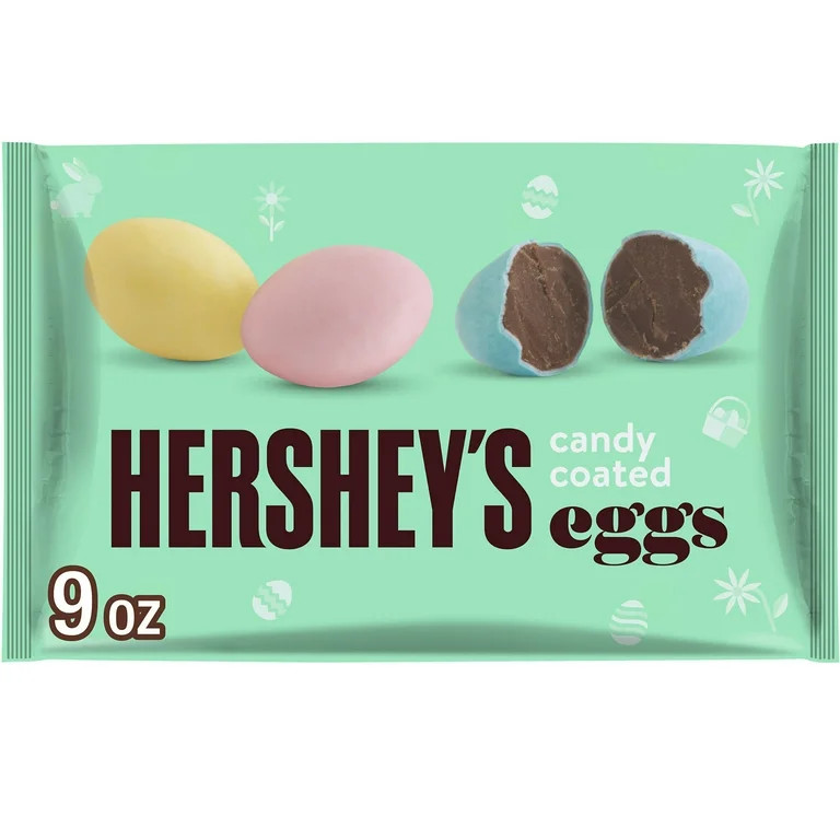 Hershey's Candy Coated Milk Chocolate Eggs Easter Candy, Bag 9 oz | Walmart (US)