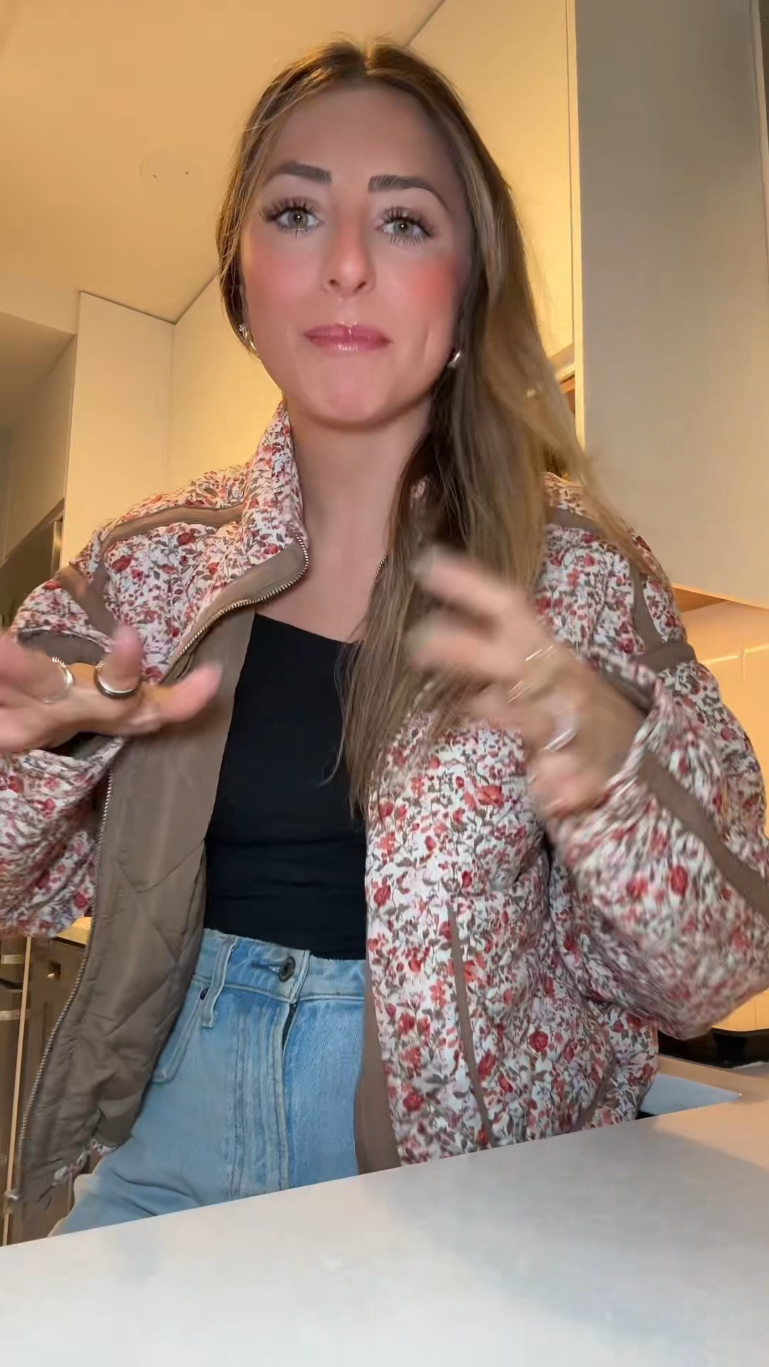 they no longer have this exact jacket in stock but i tagged similar ones! same brand! BlankNYC Size Small. it’s a little big on me tbh. 