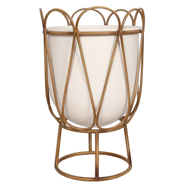 Ava Metal Planter Stand, Small | At Home