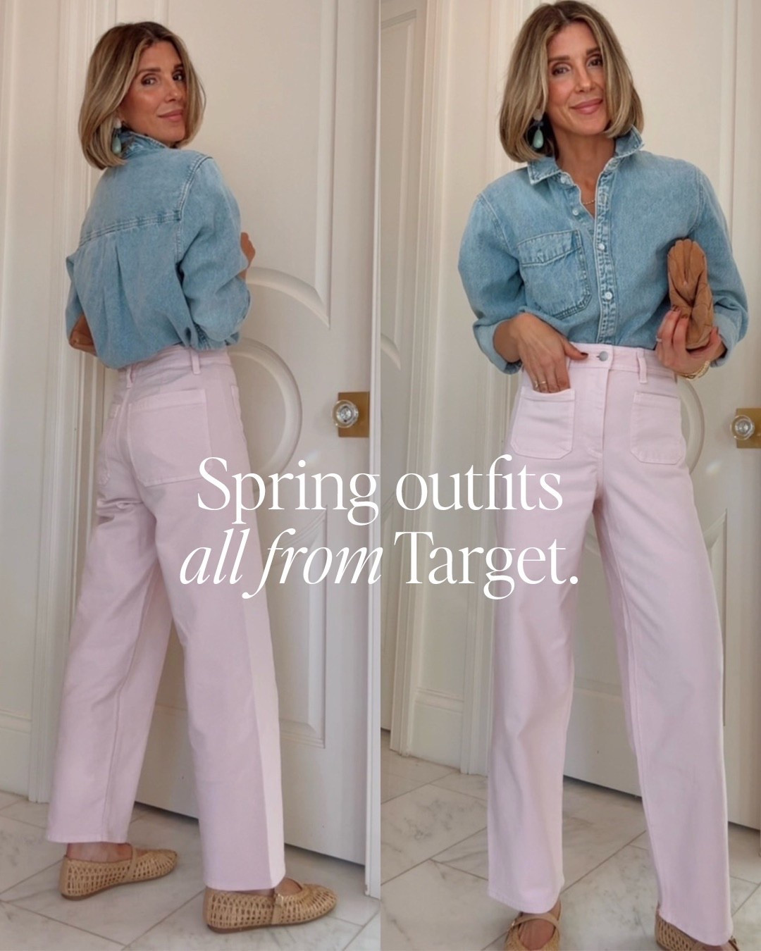 @Target spring outfit 🌸
These pink jeans are a 10/10 — so flattering and such a fun pop of color for spring.

#LTKootd