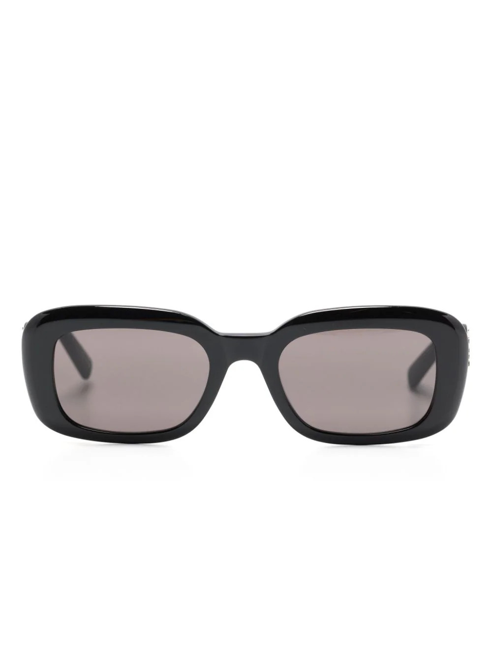 Saint Laurent YSL-plaque rectangle-frame Sunglasses  - Farfetch | Farfetch Global
