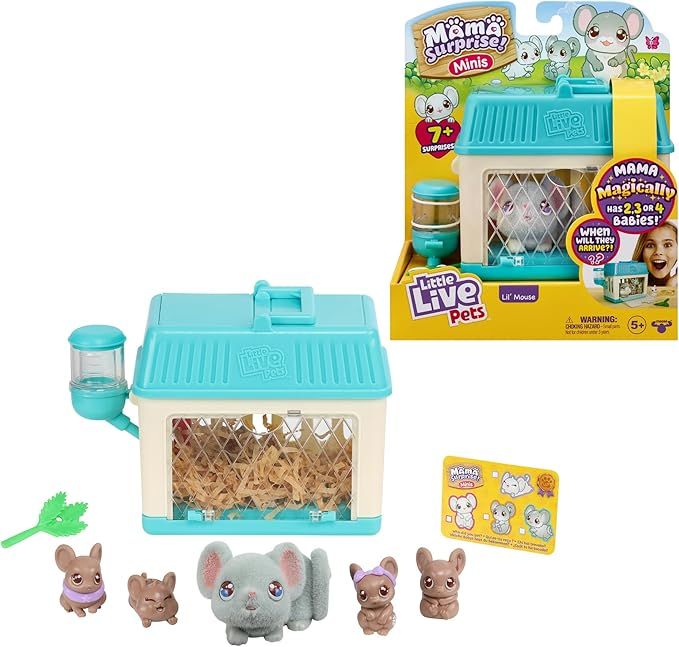 Little Live Pets - Mama Surprise Minis. Feed and Nurture a Lil' Mouse Inside Their Hutch so she c... | Amazon (US)