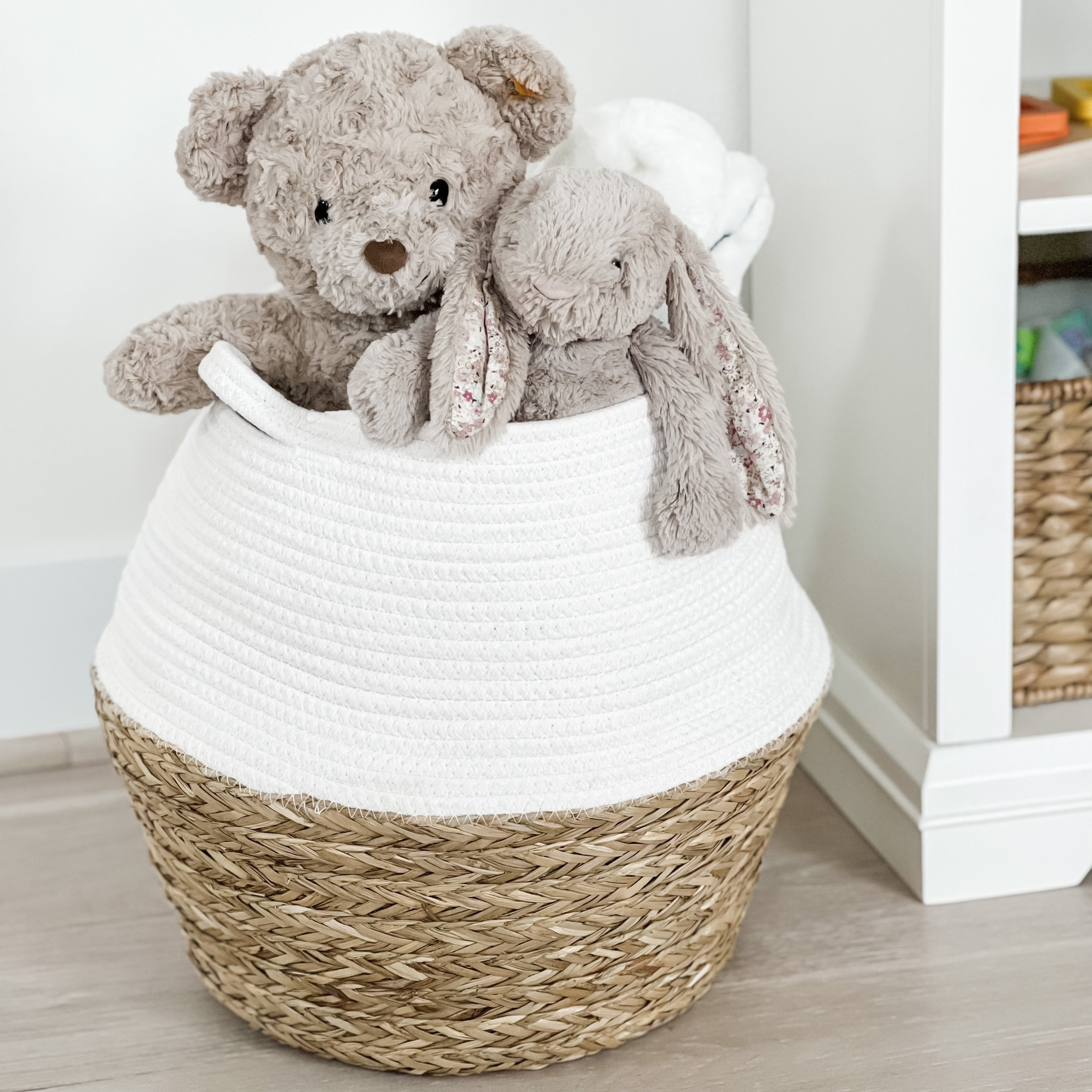 Love these belly baskets as stuffed animal storage in Sophie’s playroom. The natural woven element coordinates so well with the rest of the items in her play space! 

#LTKbaby #LTKhome #LTKkids