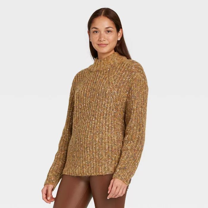 Women's Mock Turtleneck Pullover Sweater - A New Day™ | Target