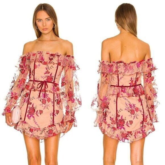 MAJORELLE Fae Mini Dress - Scarlet Vineyard | Poshmark