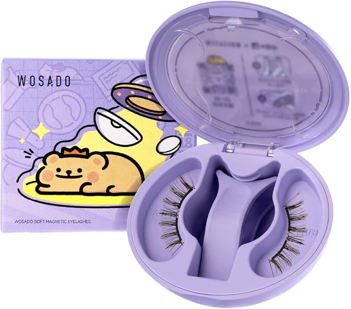 WOSADO [No.17 Ice Black BearisBug] Soft Magnetic Eyelashes Kit with Applicator, Magnetic Lashes, ... | Amazon (US)