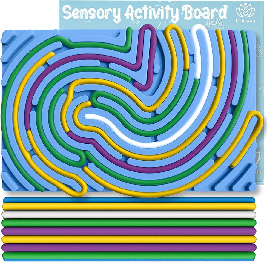 Sensory Board for Kids –Durable Silicone Sensory Activity Board –Sensory Toys for Kids with A... | Amazon (US)