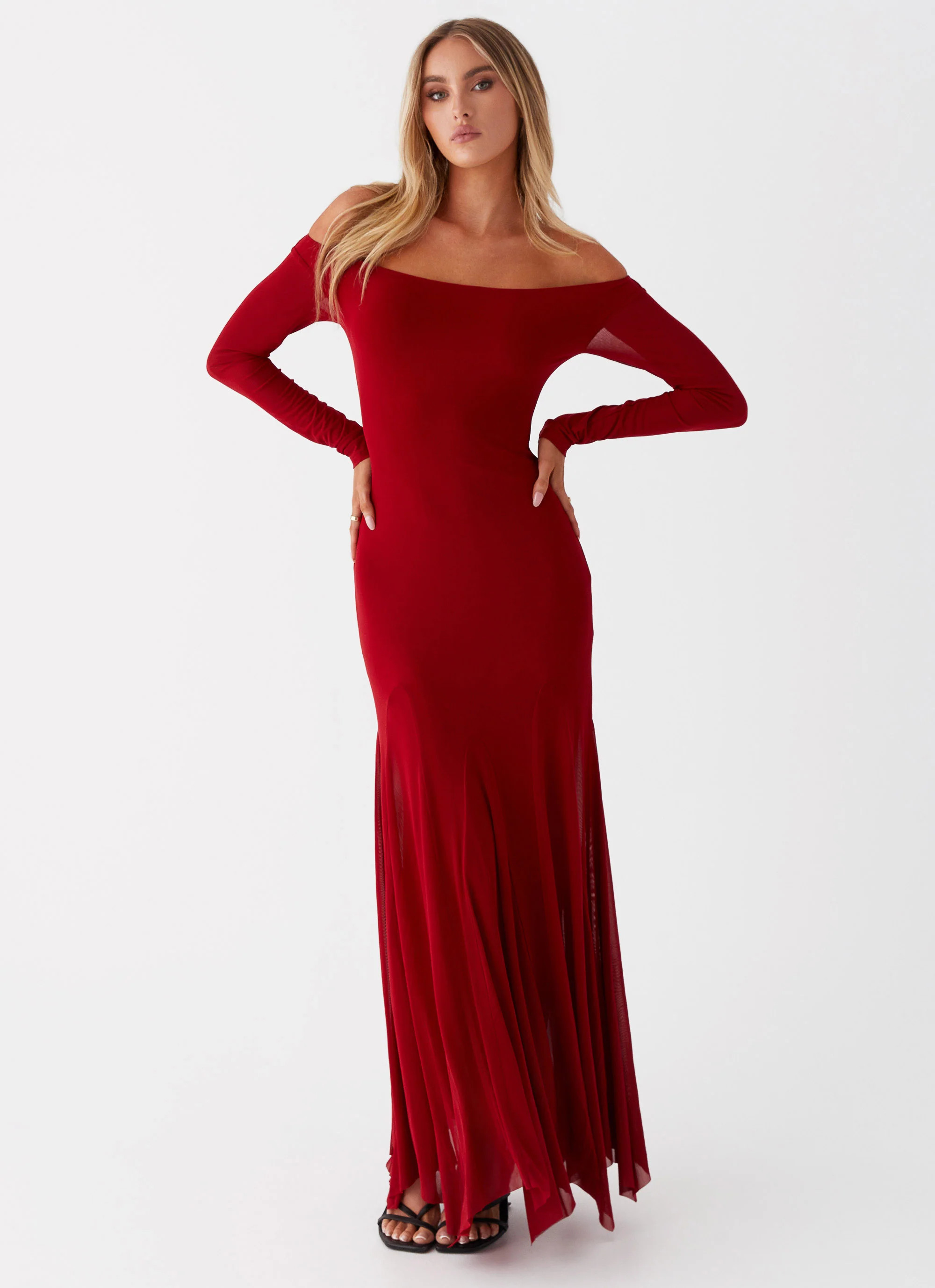 Maribel Maxi Dress - Red | Peppermayo (Global)