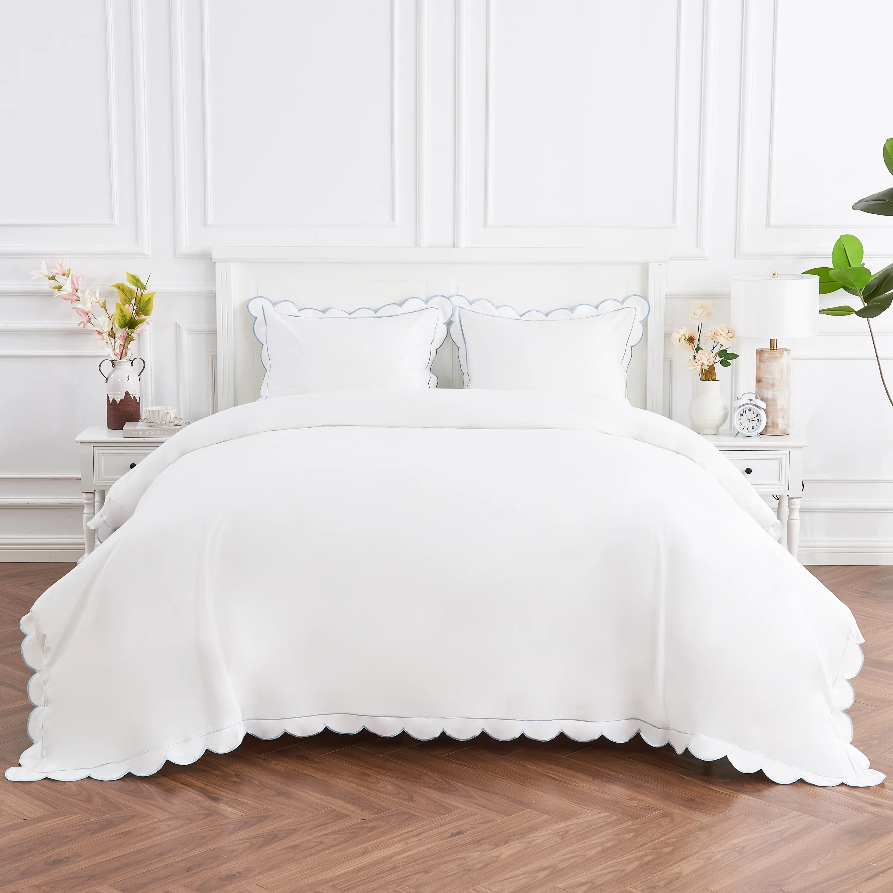 SCALLOP FRAME PERCALE DUVET SET | Wayfair North America