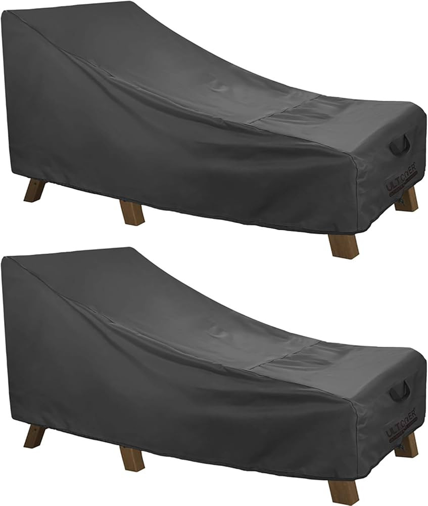 ULTCOVER Waterproof Patio Lounge Chair Cover Heavy Duty Outdoor Chaise Lounge Covers 2 Pack - 84L... | Amazon (US)