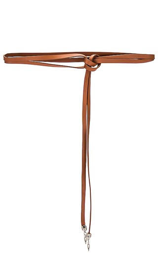Lasso Wrap Belt in Cognac & Silver | Revolve Clothing (Global)