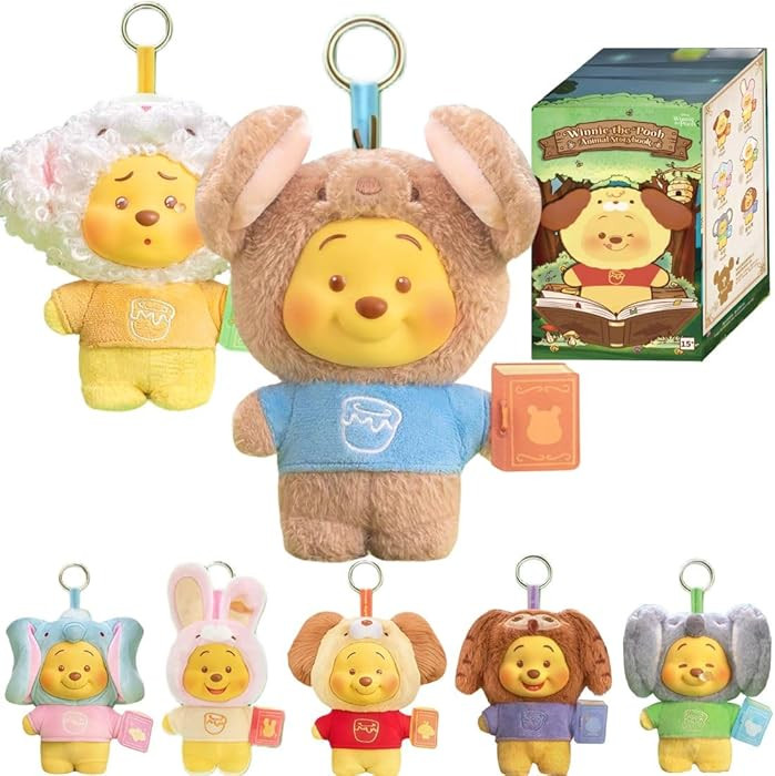 MINISO Disney Winnie The Pooh Animal Storybook SeriesBlind Box Collectible Figurine, Cute Charact... | Amazon (US)