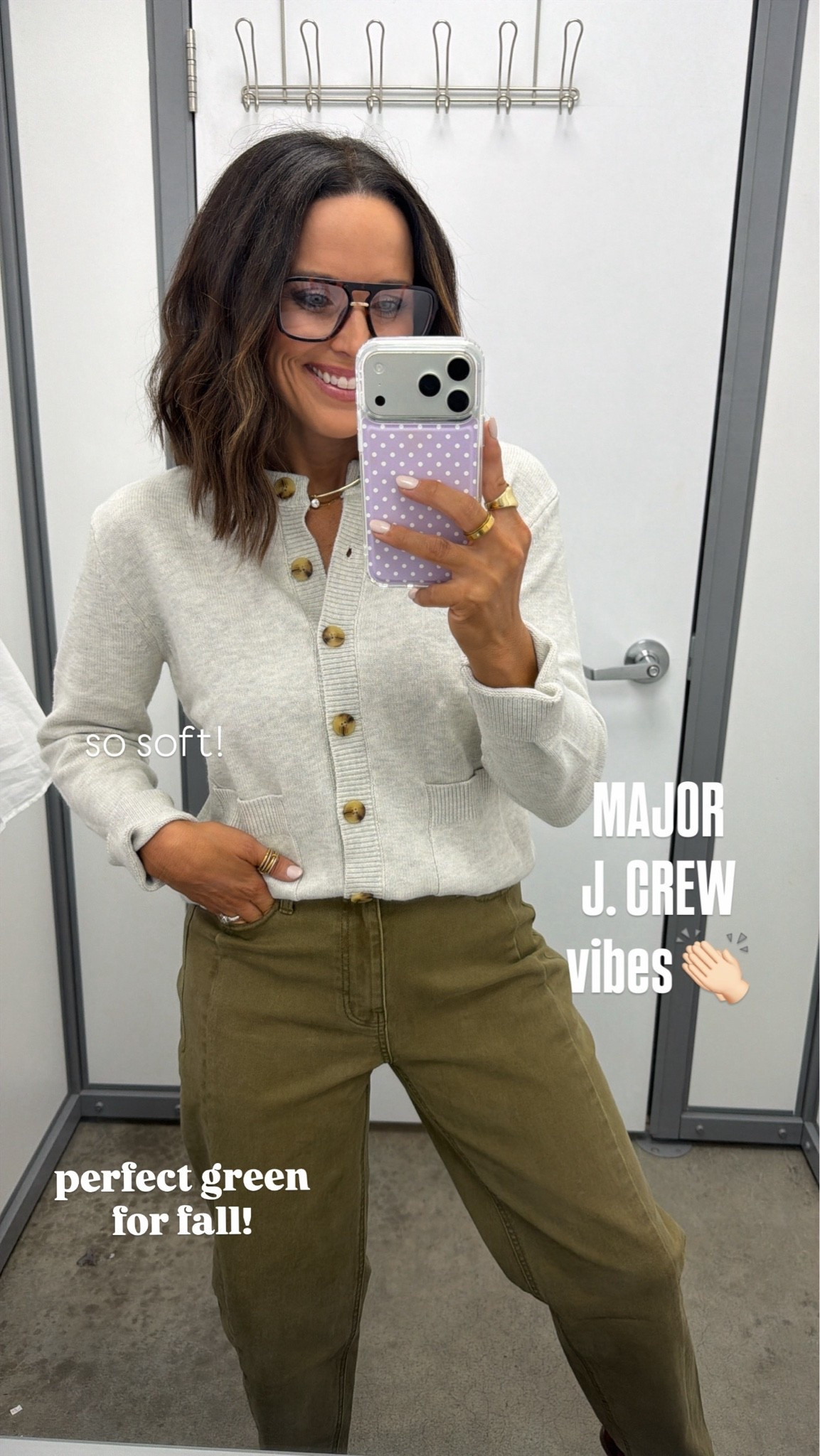 J.CREW VIBES FOR LESS!!! 😍🤎 This Walmart cardigan is giving classic, elevated, expensive and I am HERE FOR IT!!! The chunky buttons + neutral color make it such a timeless fall staple that you can wear a million different ways. 👏🏻🍂

@Walmart 
#walmartfashion