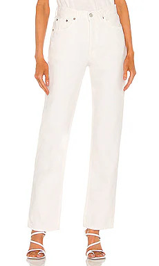 AGOLDE Lana Straight in Drum from Revolve.com | Revolve Clothing (Global)