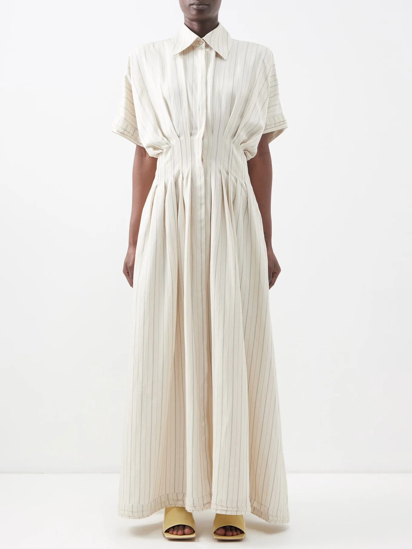 Courage striped twill maxi shirt dress | Matches (US)