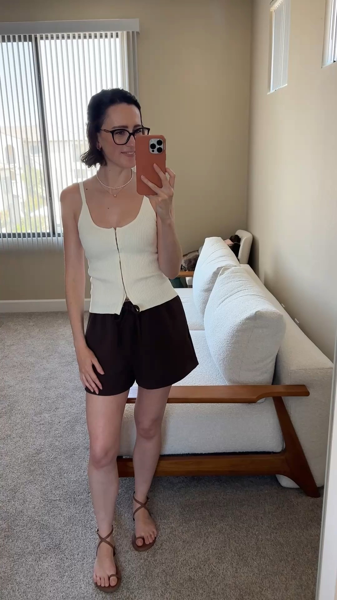 Trying out the viral crepe fabric from aritzia today! I see so many girls raving about how it’s wrinkle-free so I’ll be putting it to the test today while I run errands 👏🏻🤎 wearing the shorts in a size small!

#LTKdayinmylife #LTKgrwm #LTKootd