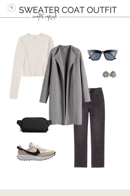Sweater coat outfit idea // great coatigan outfit // winter capsule wardrobe// winter outfit 

#LTKSeasonal