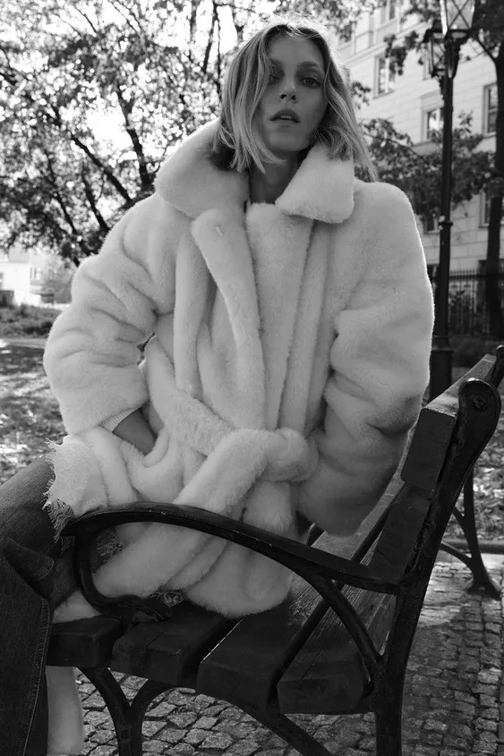 FAUX FUR BELTED COAT ZW COLLECTION | Zara UK