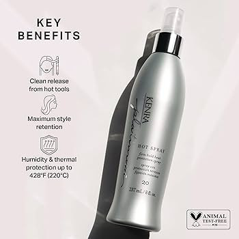 Kenra Platinum Hot Spray 20 | Heat Protection Styler | Long-Lasting, Firm Hold | Adds Vibrant Shi... | Amazon (US)