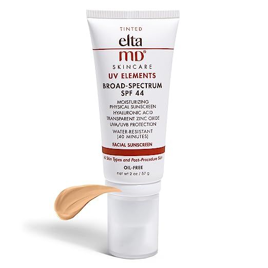 Amazon.com: EltaMD UV Elements SPF 44 Tinted Moisturizer for Face with SPF, Tinted Mineral Sunscr... | Amazon (US)