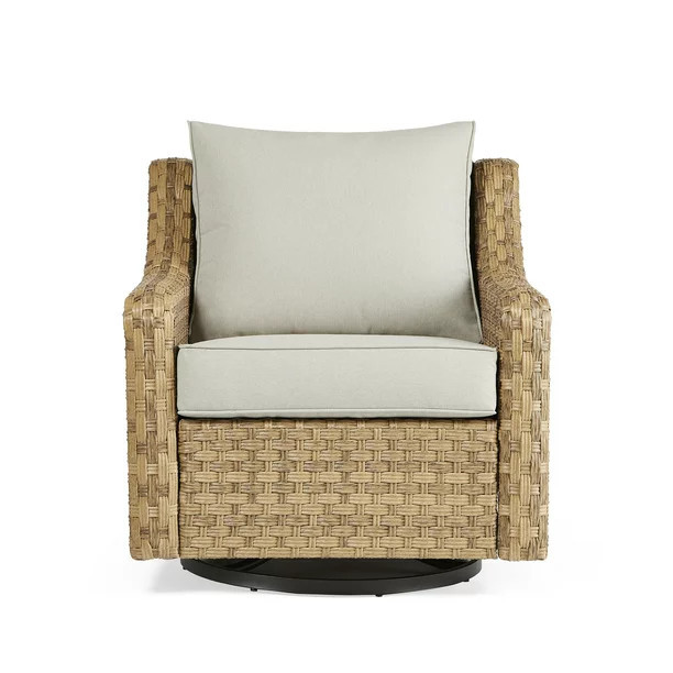 Better Homes & Gardens River Oaks 2 Piece Swivel Glider with Patio Cover | Walmart (US)