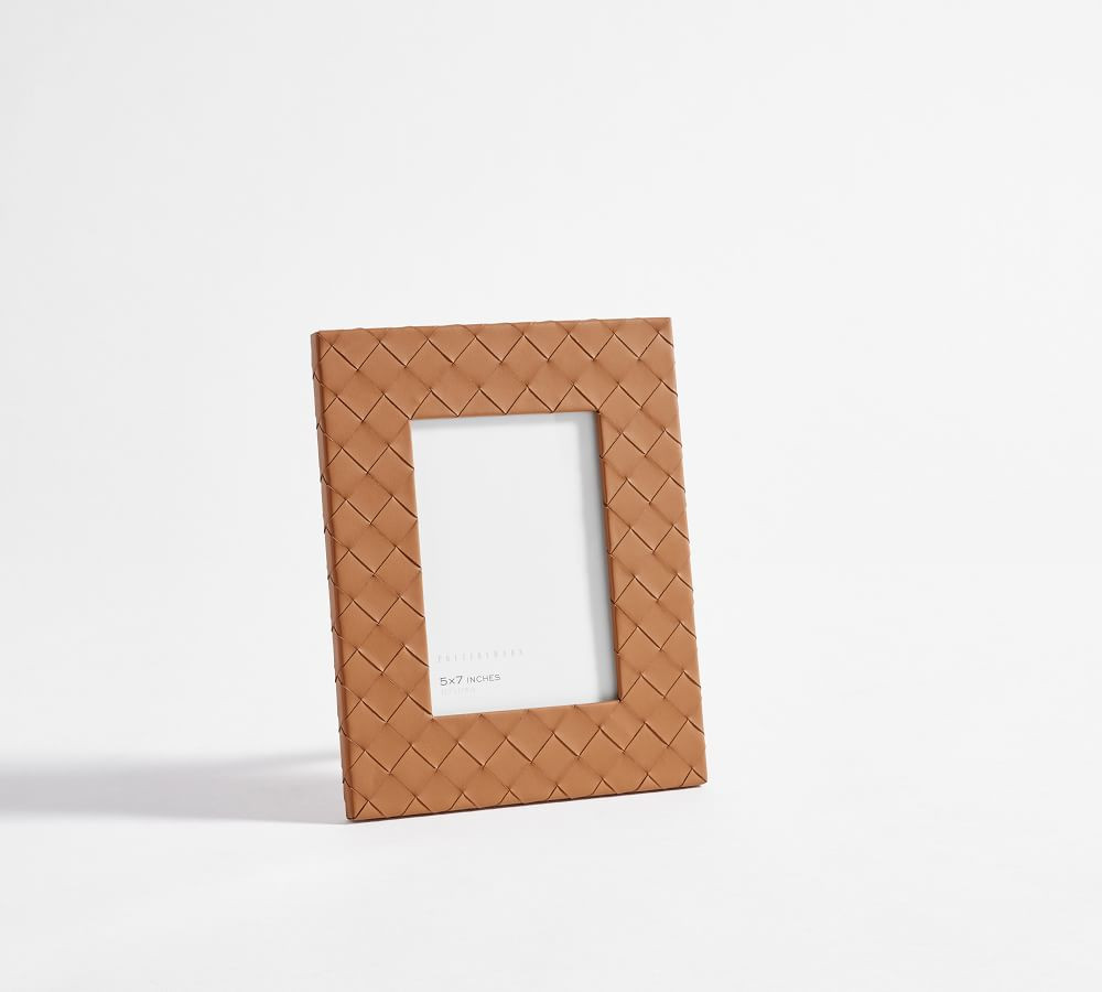 Woven Leather Frames | Pottery Barn (US)