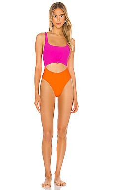 Lovers + Friends Jojo One Piece in Pink & Orange from Revolve.com | Revolve Clothing (Global)