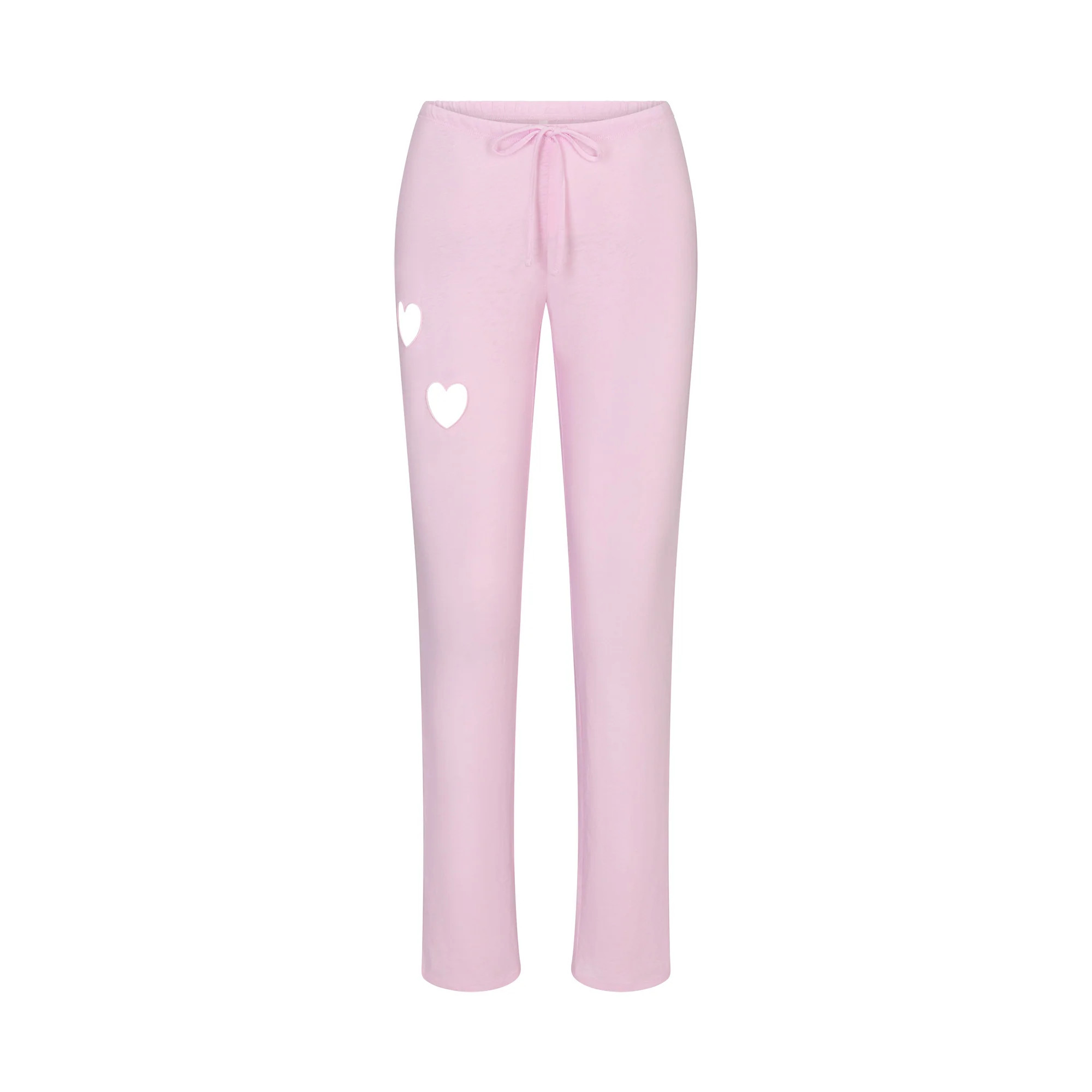 WORN IN JERSEY HEART STRAIGHT LEG PANT | BABY PINK | SKIMS | SKIMS (US)