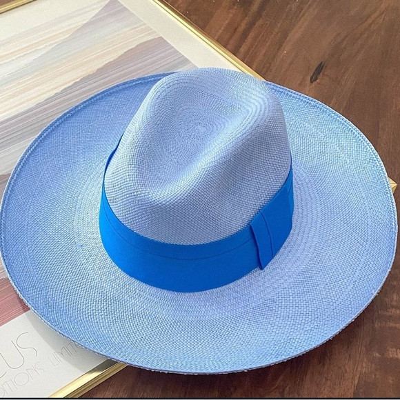 Artesano azul wide brim hat medium | Poshmark