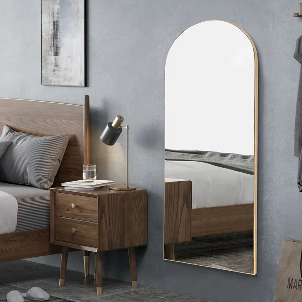 Greta Arch Wood Mirror | Wayfair North America