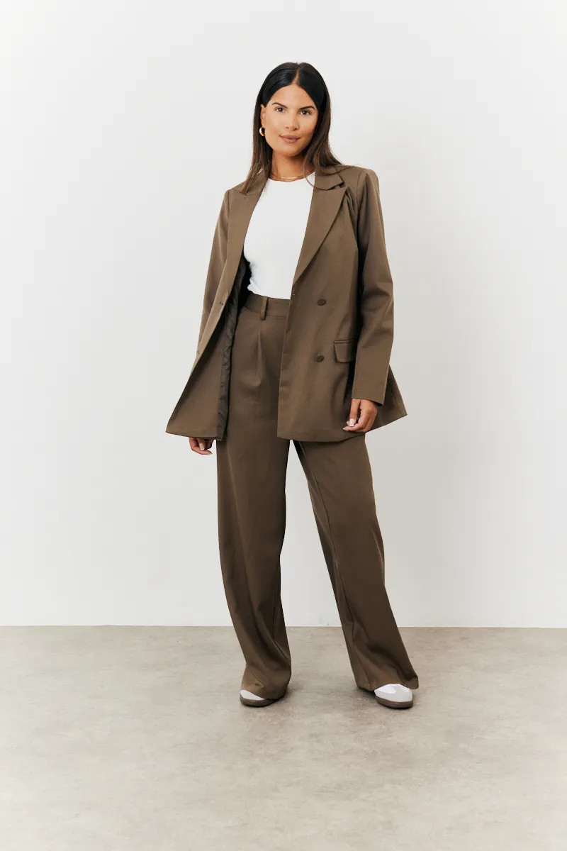 Double Breasted Tailored Co-Ord Blazer | In The Style