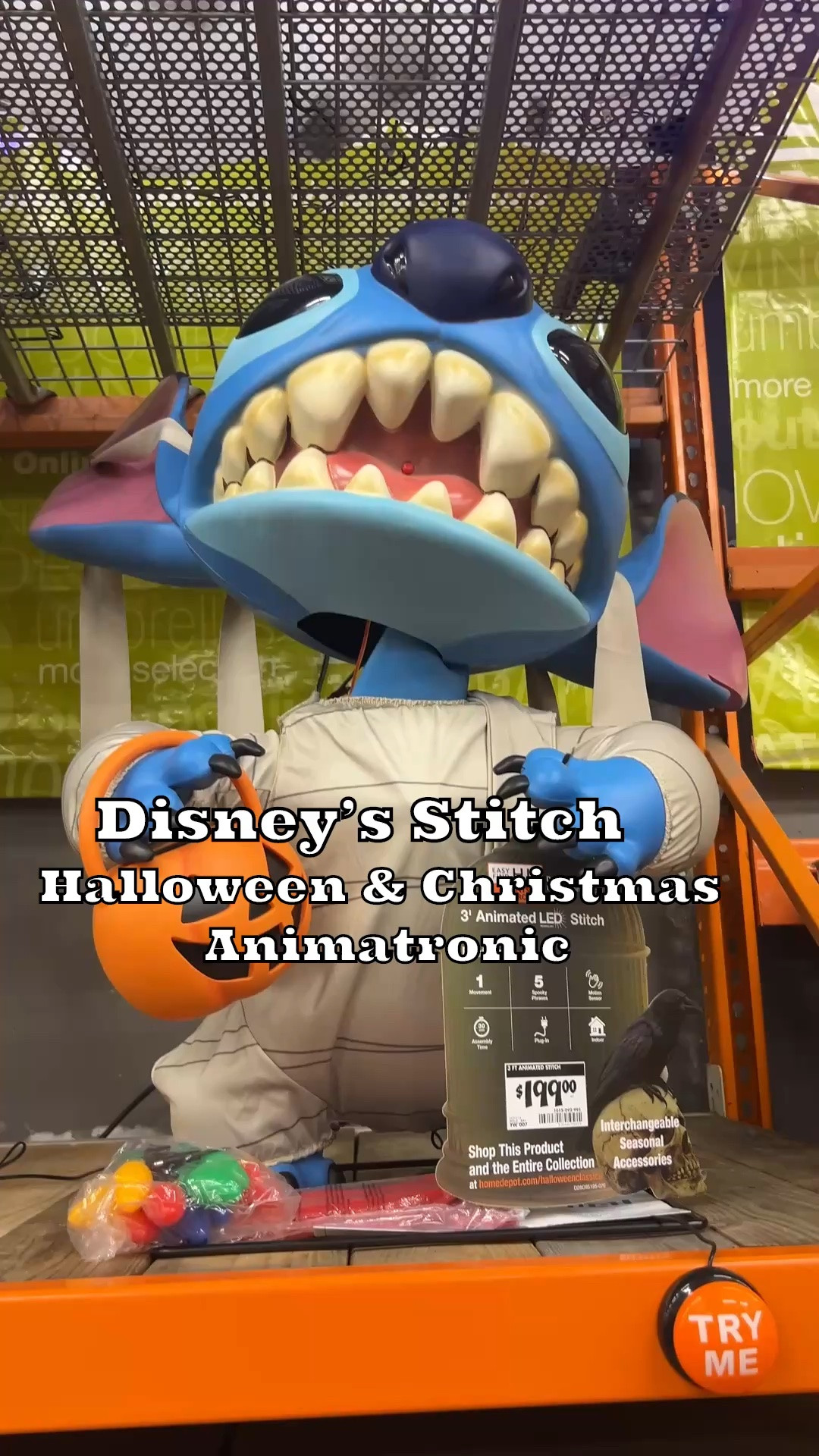 Home Depot has an adorable Stitch Halloween & Christmas animatronic and I fear Disney fans may need him. 😂🎃 Stitch is dressed as a mummy and switches between Halloween and Christmas, so basically he gets to stay out for months. Linking him here on LTK!

#LTKSeasonal #LTKHome