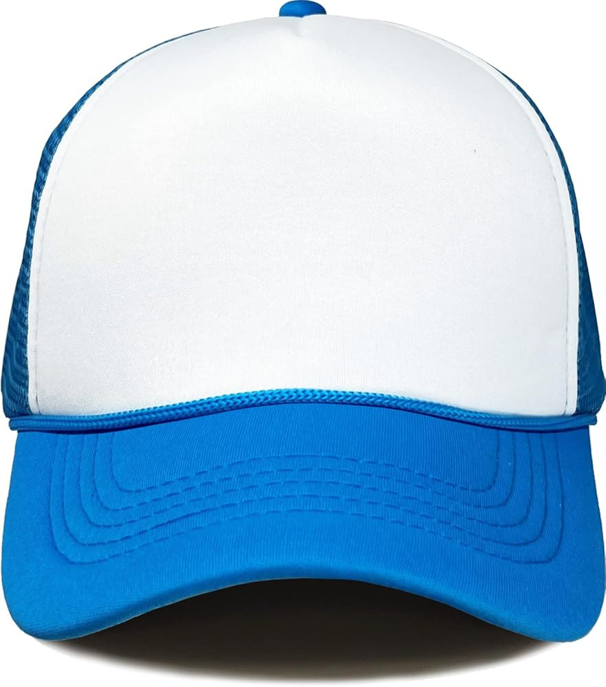 Funky Junque Retro Foam Trucker Hat Summer Mesh Cap Solid Blank Hat for Mens Womens Adjustable Sn... | Amazon (US)
