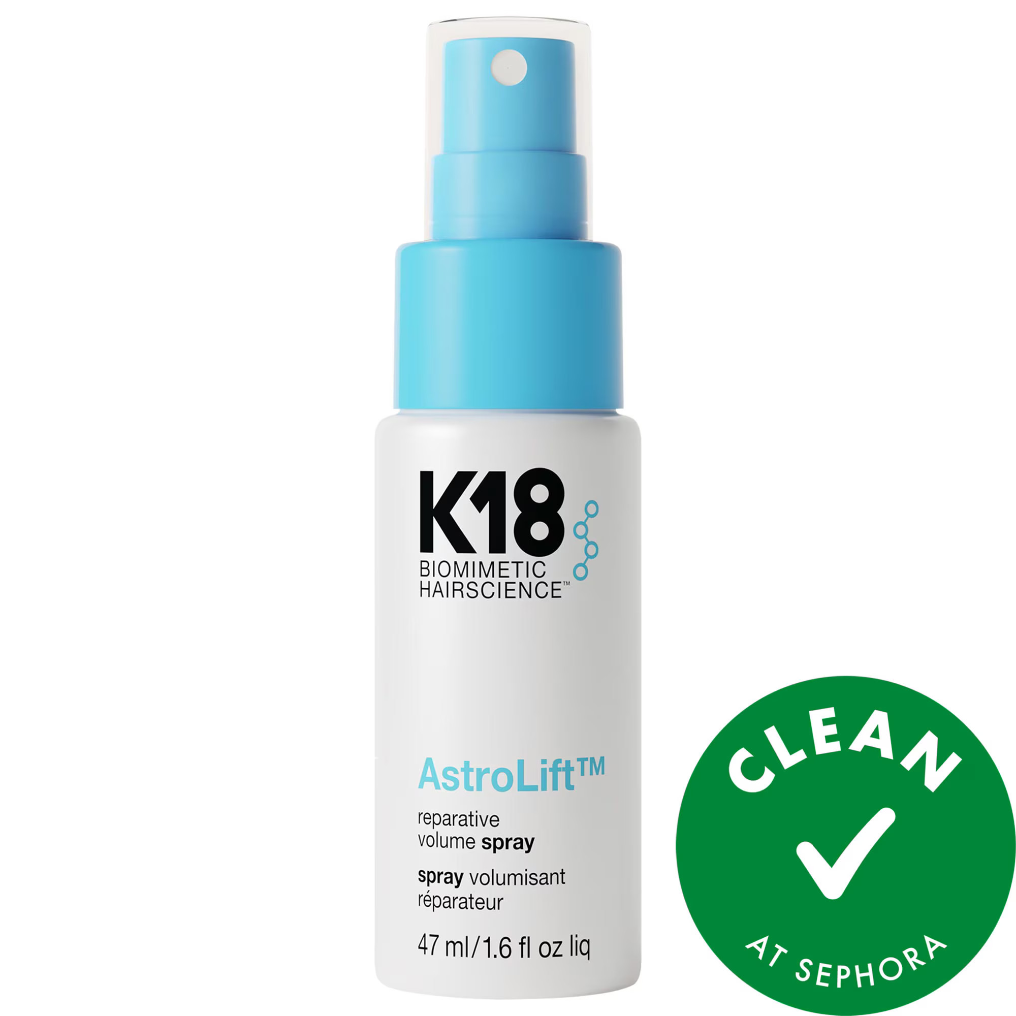 K18 Biomimetic Hairscience Mini AstroLift Reparative Volume Spray 1.46 fl oz/47 mL | Sephora (US)