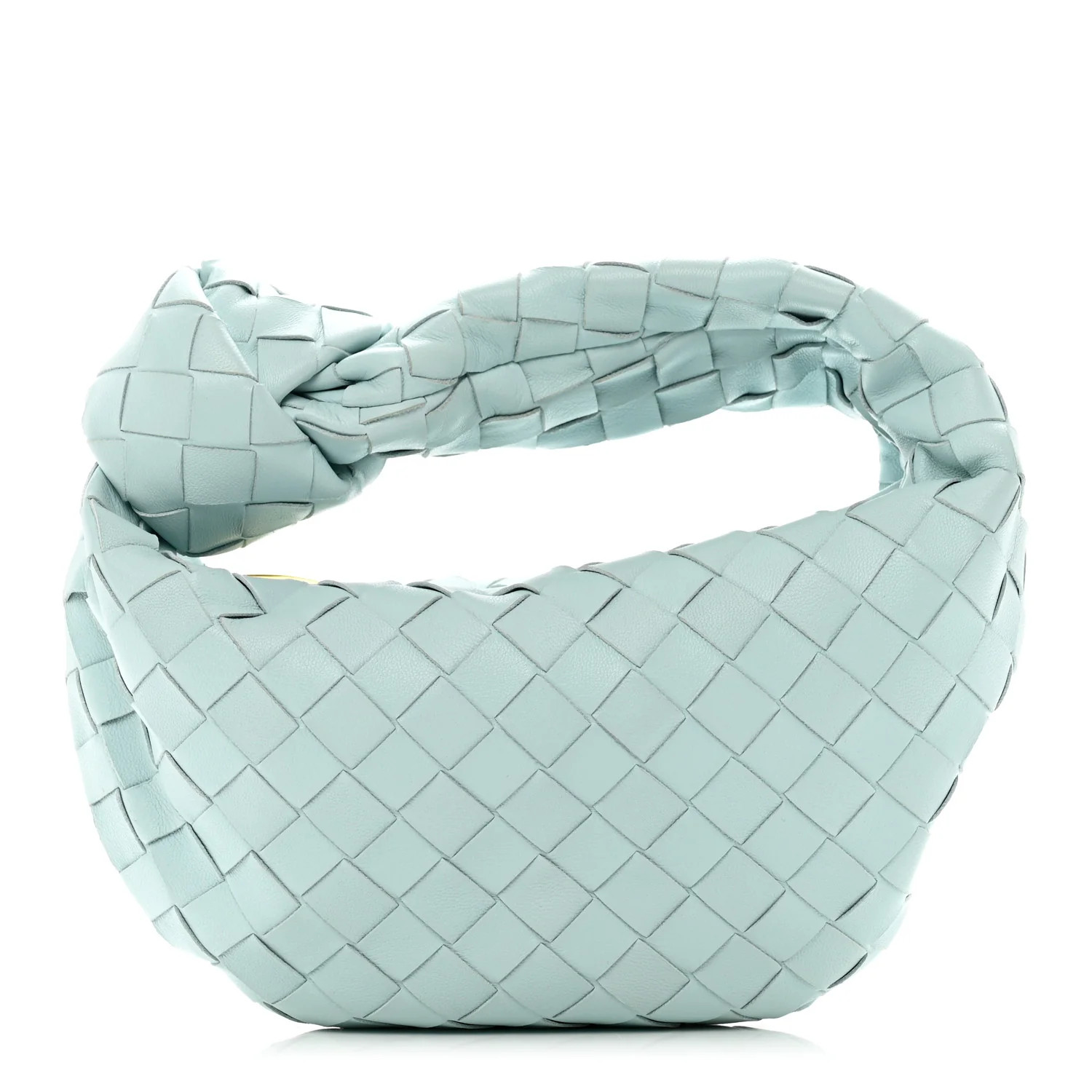 Nappa Intrecciato Mini Jodie Teal Washed | FASHIONPHILE (US)