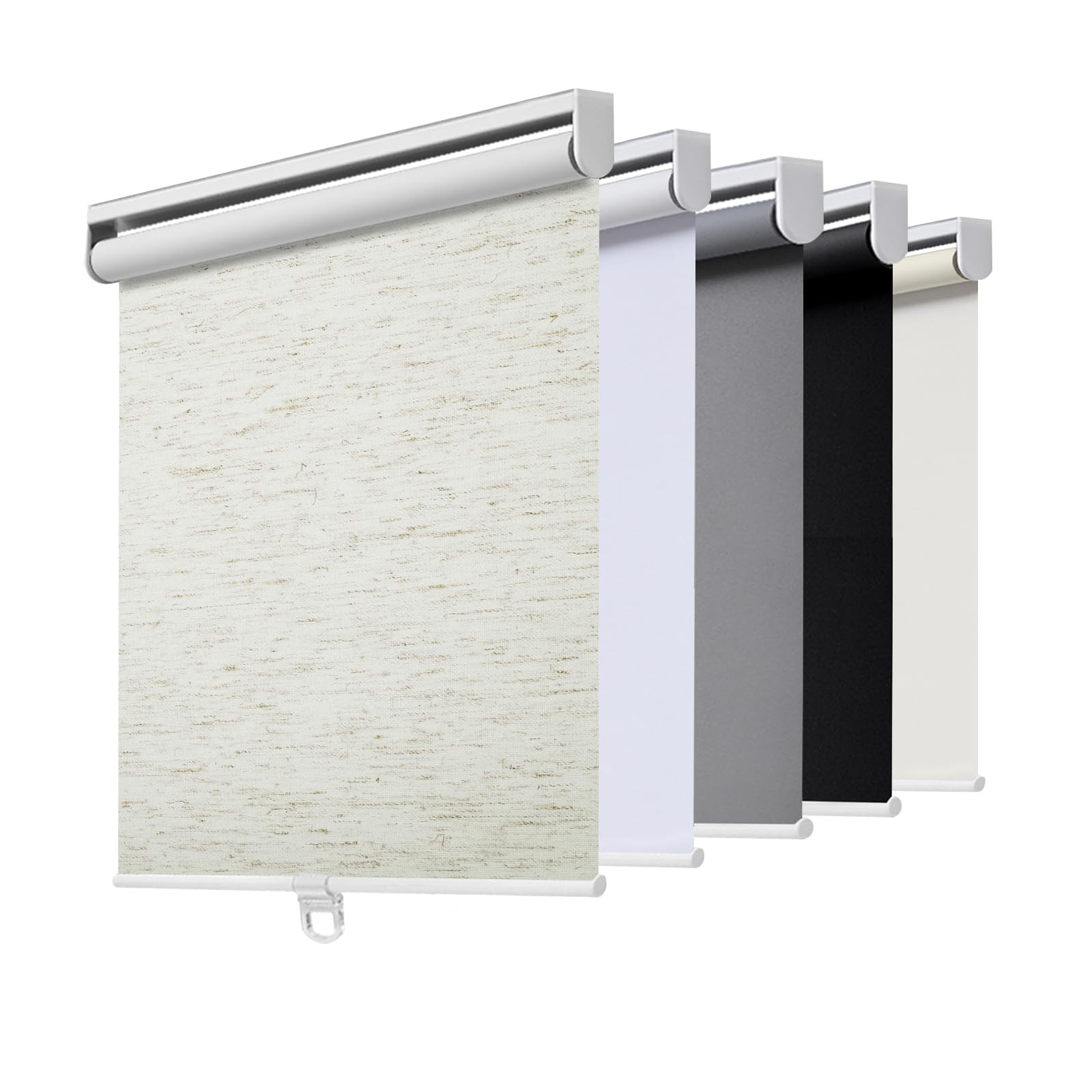 Cordless Roller Shades Blackout Blinds for Windows Room Darkening Rolled Up Shades with Spring Sy... | Amazon (US)