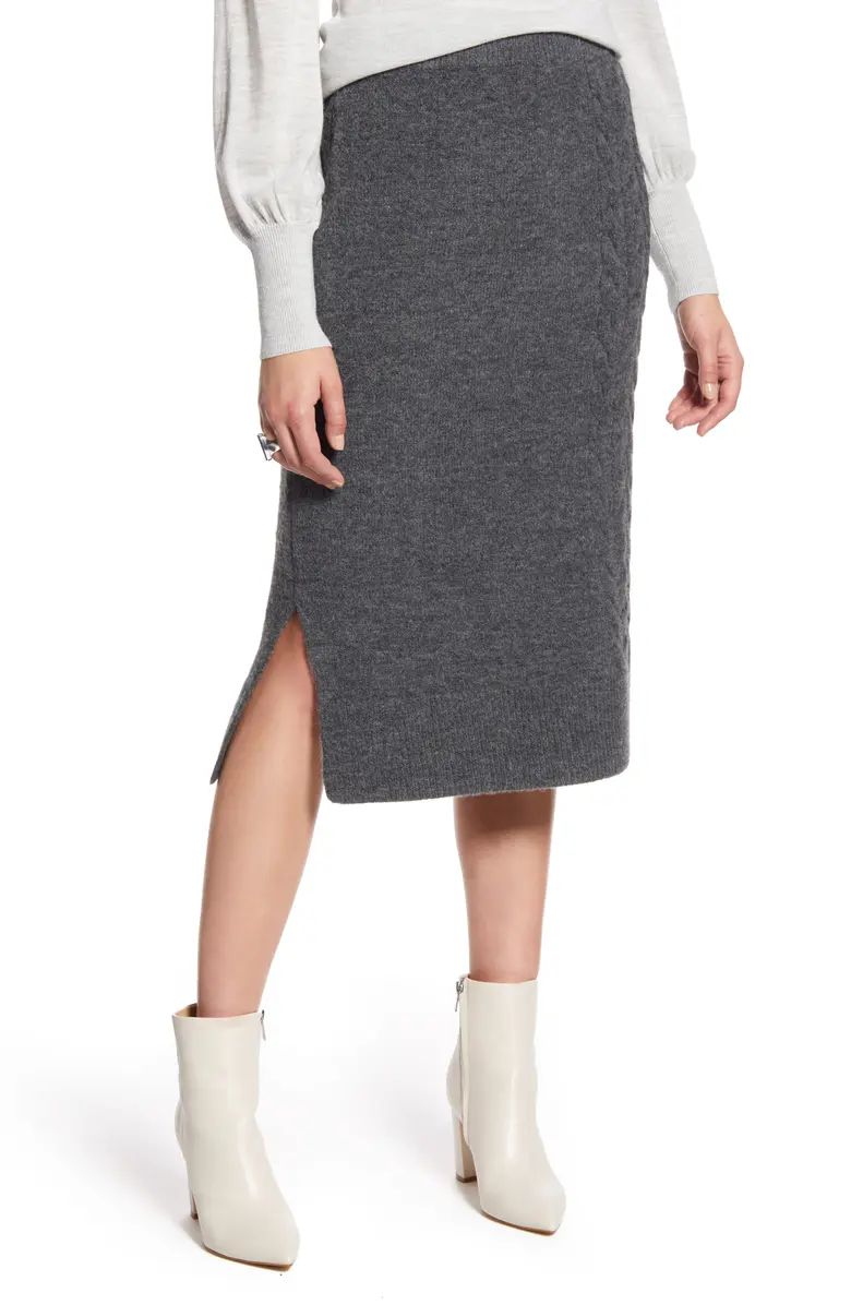 Cable Detail Sweater Skirt | Nordstrom