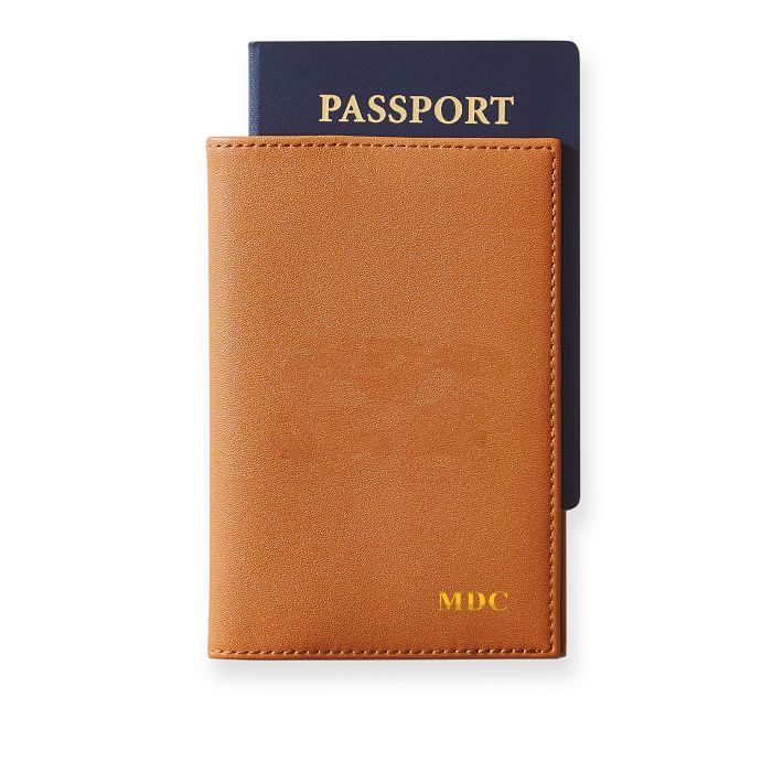 Fillmore Vegan Leather Passport Case, Foil Debossed | Mark and Graham