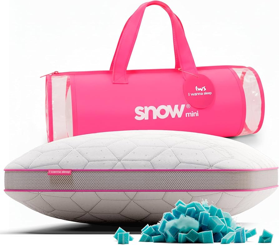 IWS SnowTouch\u00ae Adjustable Pillow, Neck Support, Bed Pillows for Sleeping, Gel Cross Cut Memo... | Amazon (US)