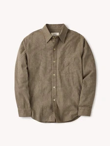 Cedar Houndstooth Pacific Twill Flannel One Pocket Shirt | Buck Mason | Buck Mason