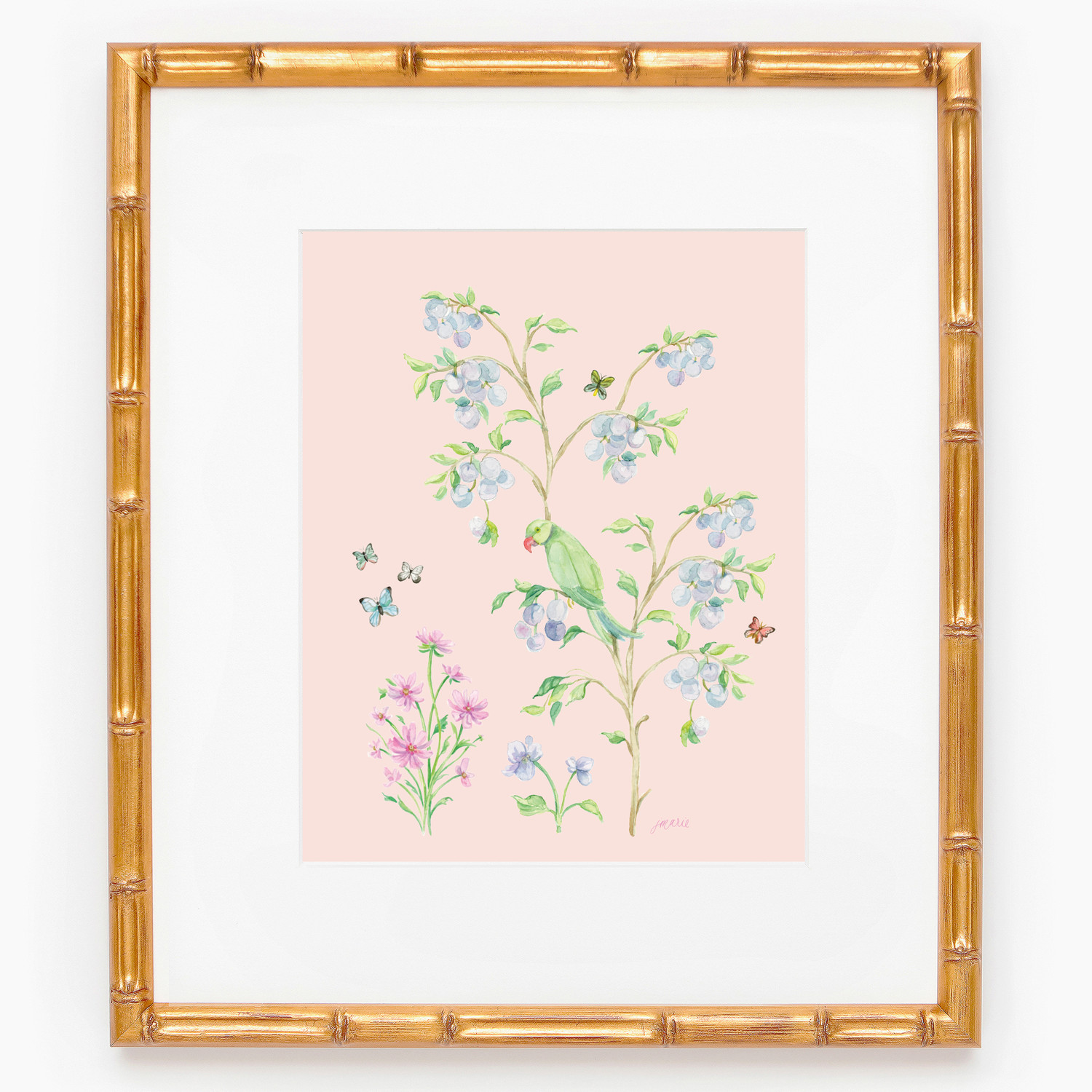 Plum Tree Garden Watercolor Chinoiserie Art Print — Simply Jessica Marie | Simply Jessica Marie