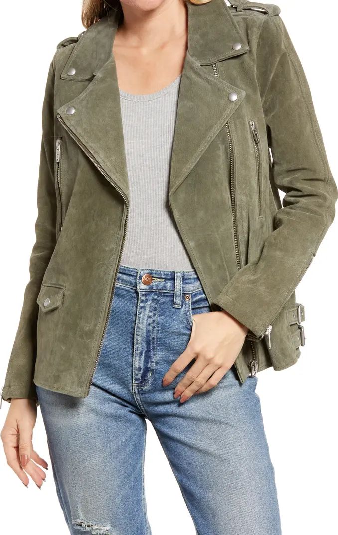 Long Suede Moto Jacket | Nordstrom