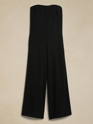Onda Strapless Crepe Jumpsuit | Banana Republic (US)