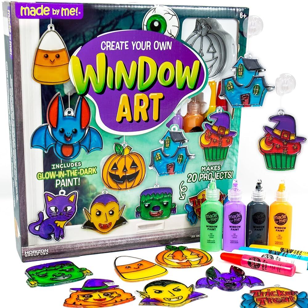 Made By Me Create Your Own Halloween Window Art, DIY Suncatcher Kit and Clings, Great Staycation ... | Amazon (US)