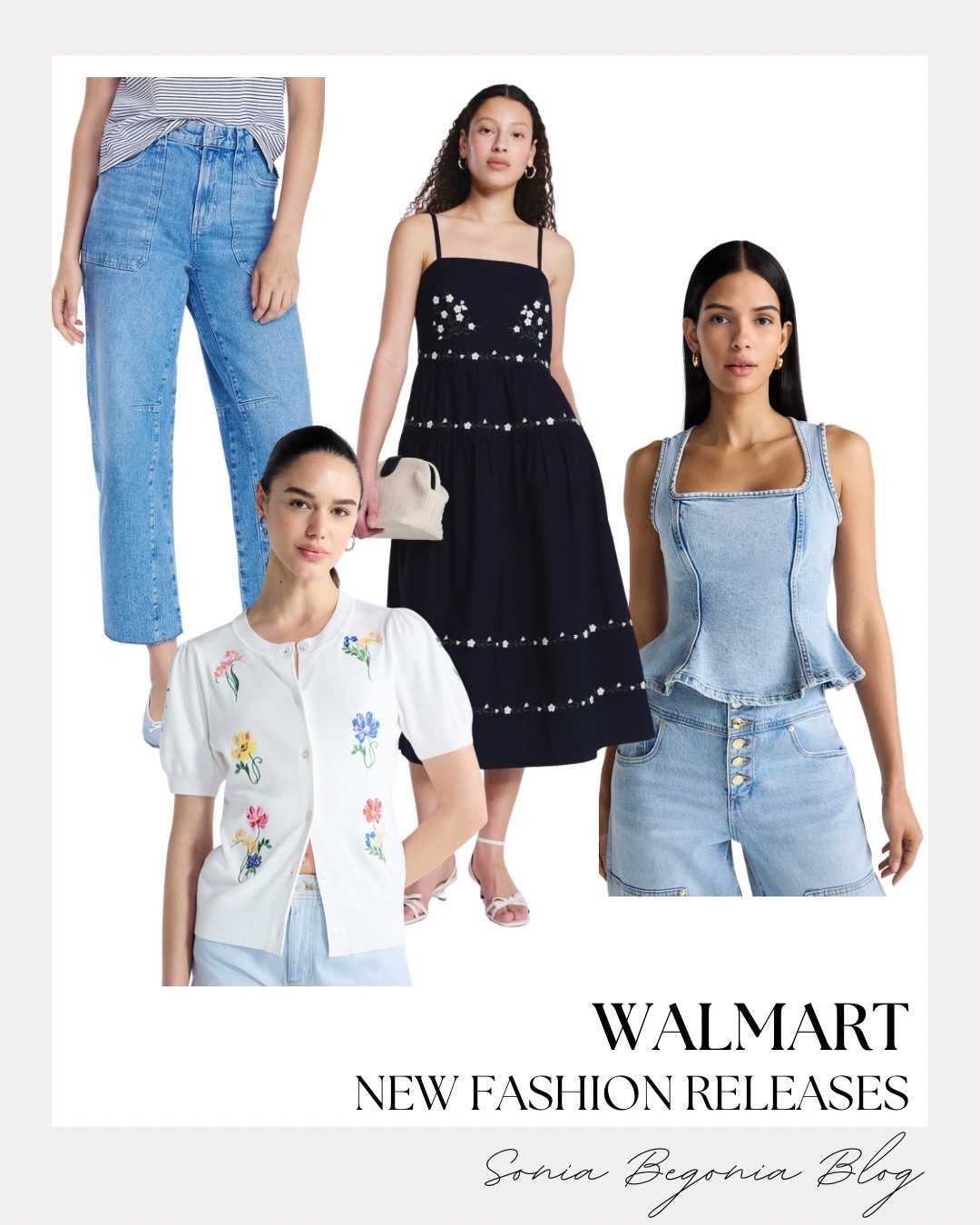 I am loving these new arrivals at Walmart for a fresh spring update! This embroidered floral cardigan and the matching tiered midi dress are such beautiful, feminine staples for the season. 🌸✨

The denim peplum top paired with wide-leg jeans creates such a chic, coordinated look. I love how these budget-friendly pieces offer a high-end aesthetic while keeping you comfortable and stylish! 👖💙

#WalmartFashion #SpringStyle #OOTD #FloralFashion #DenimLook #WalmartFinds #BudgetStyle #SpringOutfit

#LTKootd #LTKSeasonal