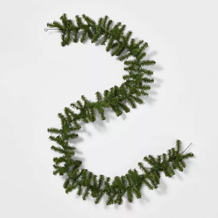 9' Pre-Lit Artificial Pine Bough Christmas Garland Green with Clear Lights - Wondershop™ | Target