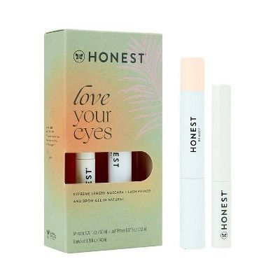 Honest Beauty Love Your Eyes Mascara + Primer and Brow Gel Duo Gift Set - 2pc | Target