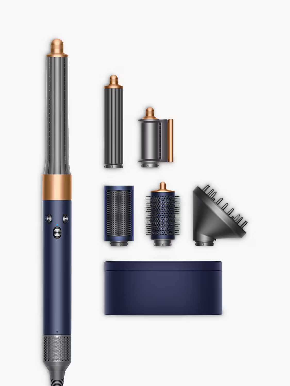 Dyson Airwrap™ Complete Long Volumise Hair Styler, Prussian Blue/Copper | John Lewis (UK)