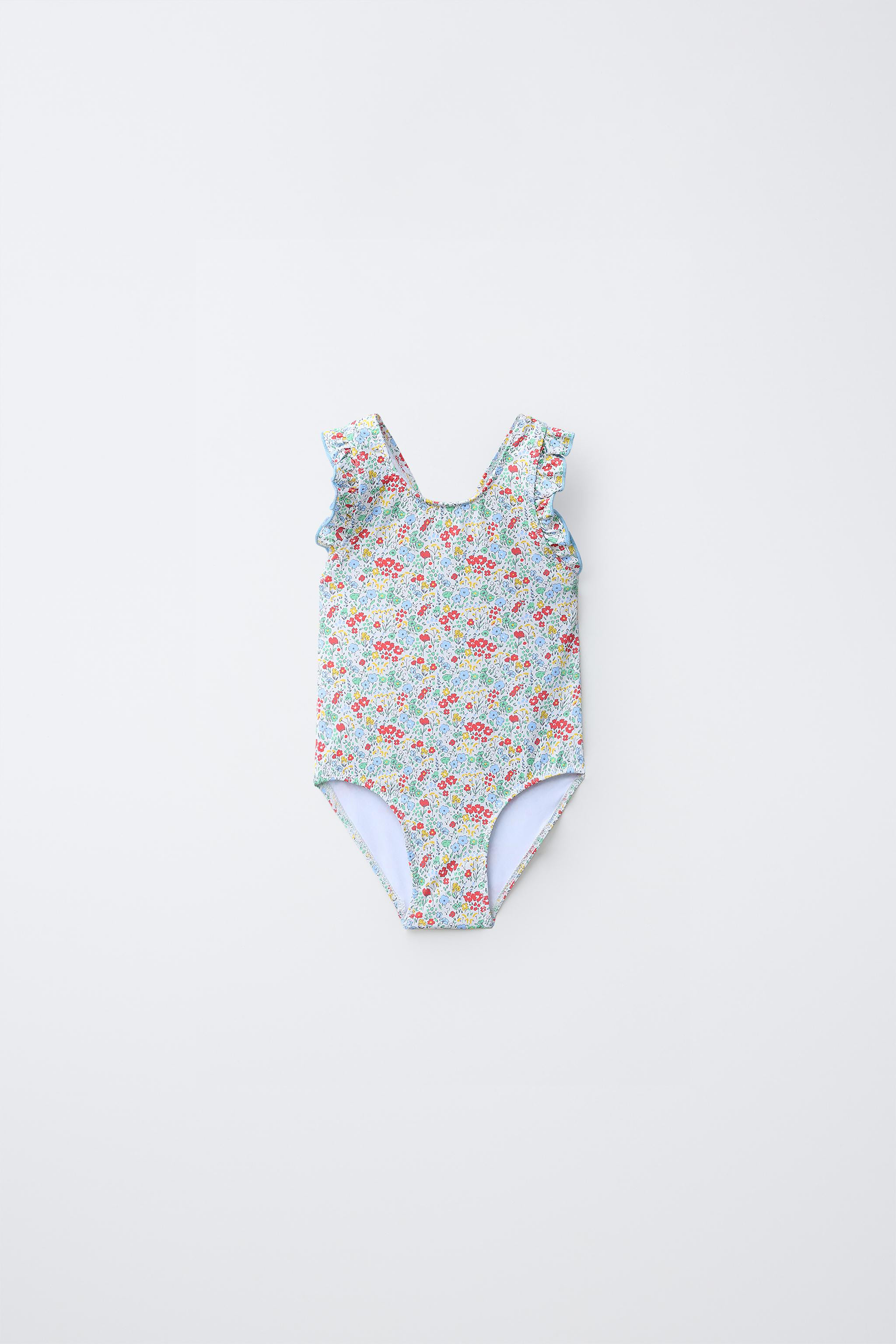 1-6 YEARS/ RUFFLED FLORAL SWIMSUIT | Zara US